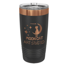 Rose Gold Engraved Tumbler